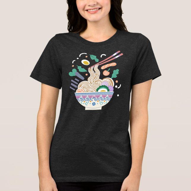 Ramen Noodles Älskare T Shirt (Framsida)