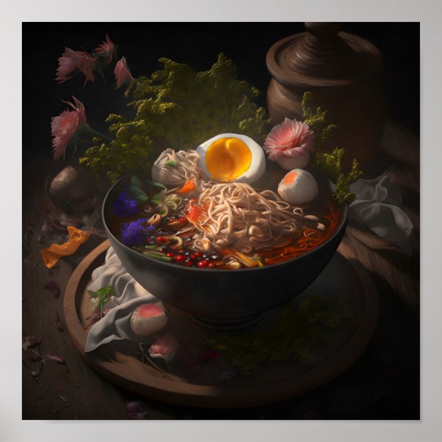 Ramen Noodles ännu Life Art Poster (Framsidan)