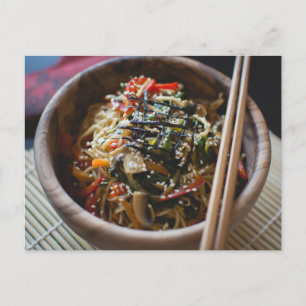 Ramen Noodles Asian Food Vykort