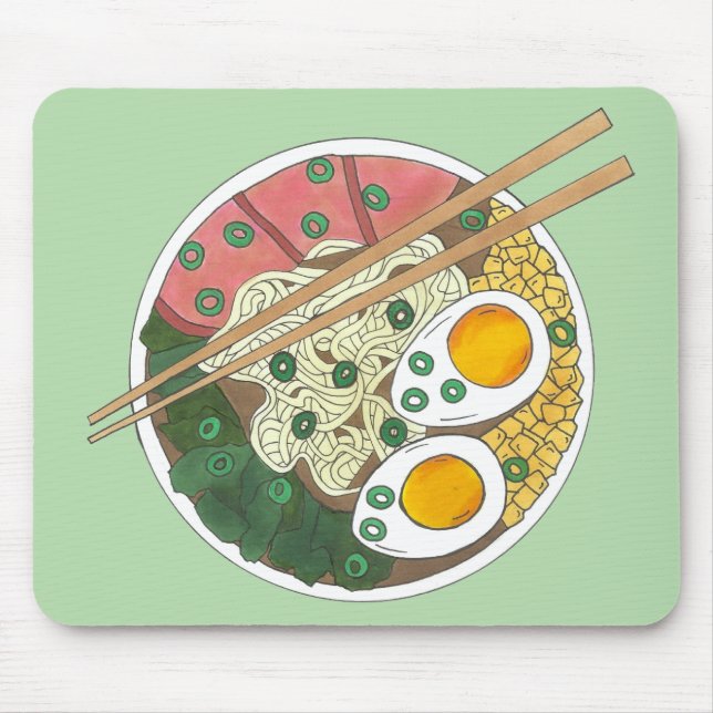 Ramen Noodles Bowl Japanska Food Restaurant Foodie Musmatta (Framsidan)