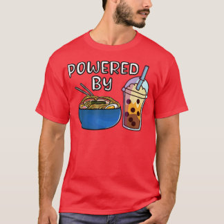 Ramen Noodles Bubble Tea Tapioca Mjölk Kawaii Boba T Shirt