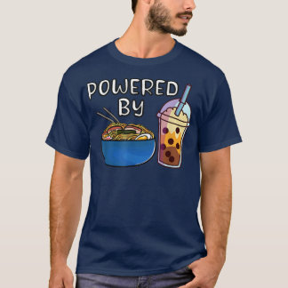 Ramen Noodles Bubble Tea Tapioca Mjölk Kawaii Boba T Shirt