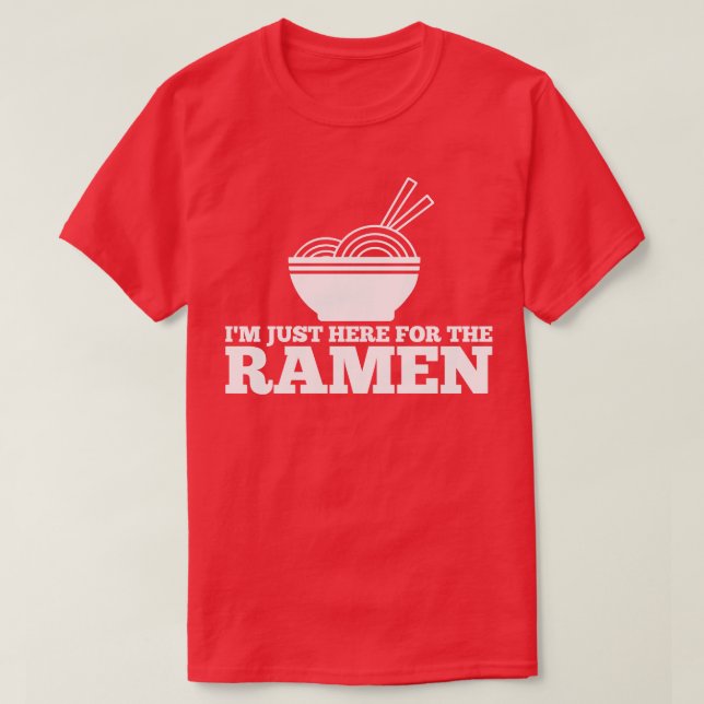Ramen Noodles Japanska Food T Shirt (Design framsida)