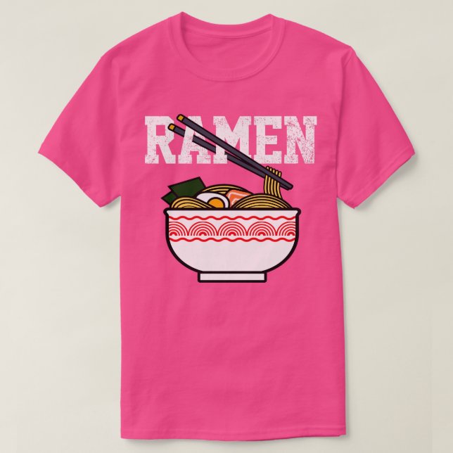 Ramen Noodles japanska T Shirt (Design framsida)