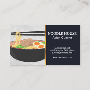 Ramen Noodles Kopsticks Visitkort