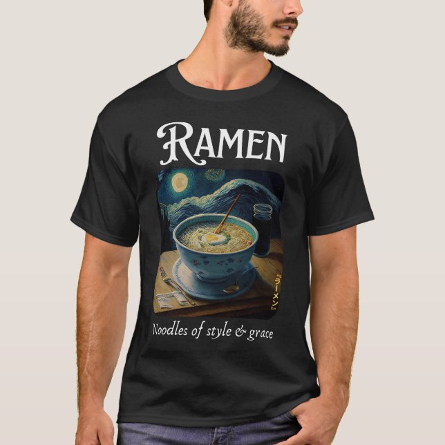 Ramen - Noodles of stil & Grace T Shirt (Framsida)