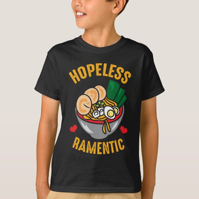 Ramen Noodles Pun Romantic Älskare T Shirt (Framsida)