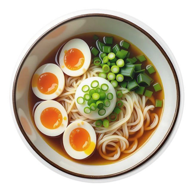 Ramen Nudelsoppa med ägg Knopp (Framsidan)