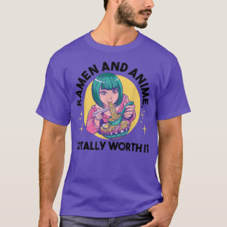 Ramen och Anime, helt och hållet med ramen och Ani T Shirt