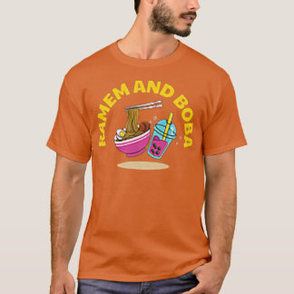 Ramen och Boba Food Bowl Asian Cuisine Noodles Ram T Shirt