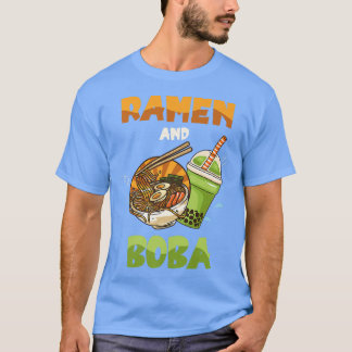Ramen och Boba Food Noodles Bowl Asian Cuisine Ram T Shirt