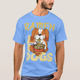 Ramen och Hundar, japanska foodie Asia Hund Kärlek T Shirt