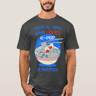 Ramen och K-pop-funny för Tonåring Girls1326 T Shirt