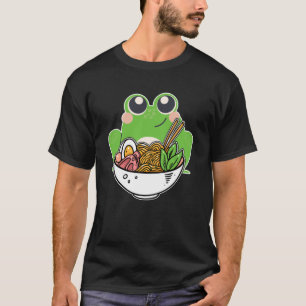 Ramen och Söta Frog Japanska Noodles beroende T Shirt