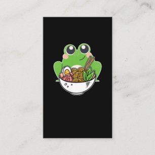 Ramen och Söta Frog Japanska Noodles beroende Visitkort
