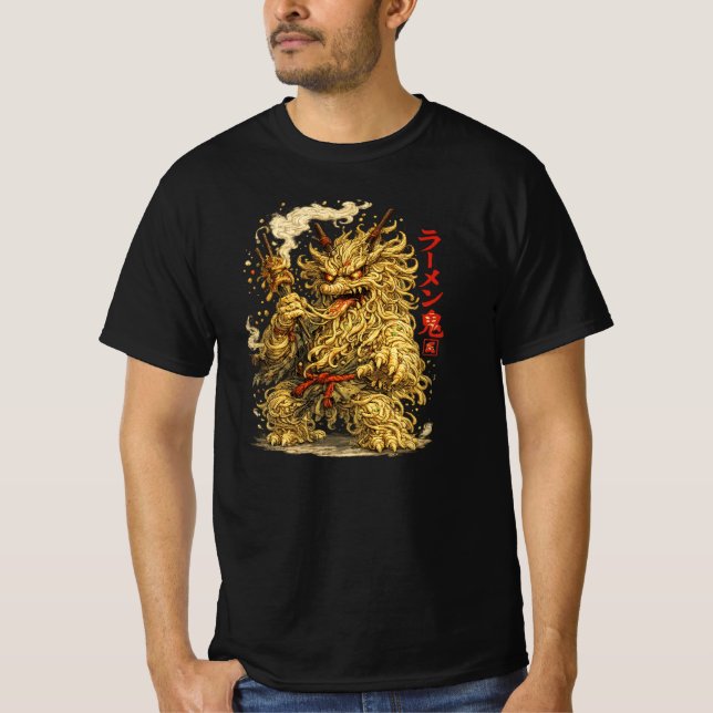 Ramen Oni – Japansk noodeldemon T Shirt (Framsida)