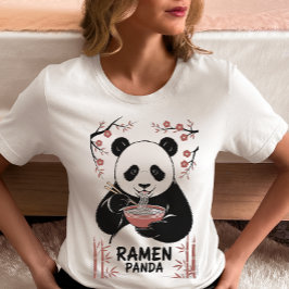 Ramen Panda Noodle Lover  T Shirt