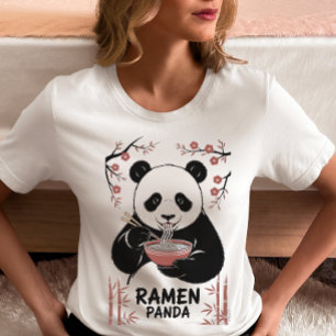 Ramen Panda Noodle Lover  T Shirt