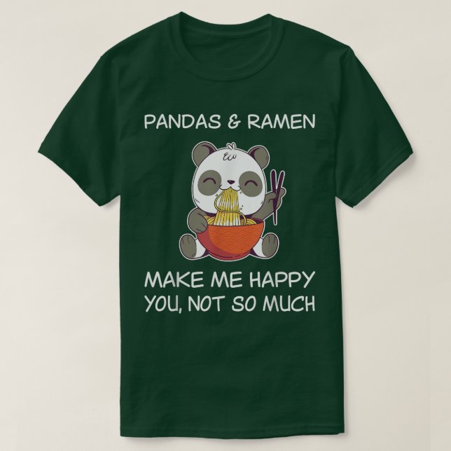 Ramen Panda Shirt Sarcastic Panda Lover Ramen Love T (Design framsida)