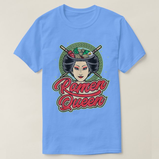 Ramen Queen, Cute Japanska för flickor, Womens Kaw T Shirt (Design framsida)