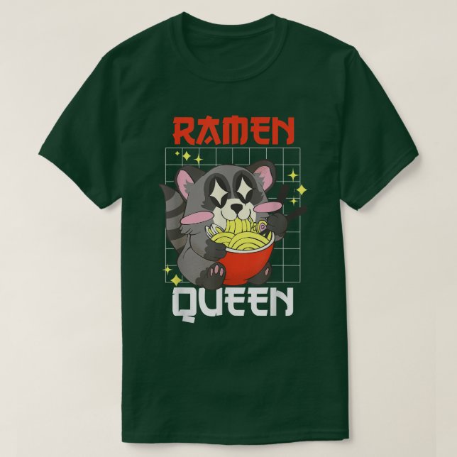 Ramen Queen med Panda och Ramen T Shirt (Design framsida)
