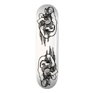 Ramen räcker skateboarden mini skateboard bräda 18,5 cm