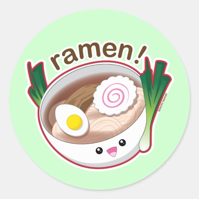 Ramen! Runt Klistermärke (Framsida)