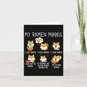 Ramen Shiba Inu Hund älskare japansk Noodles För m Kort