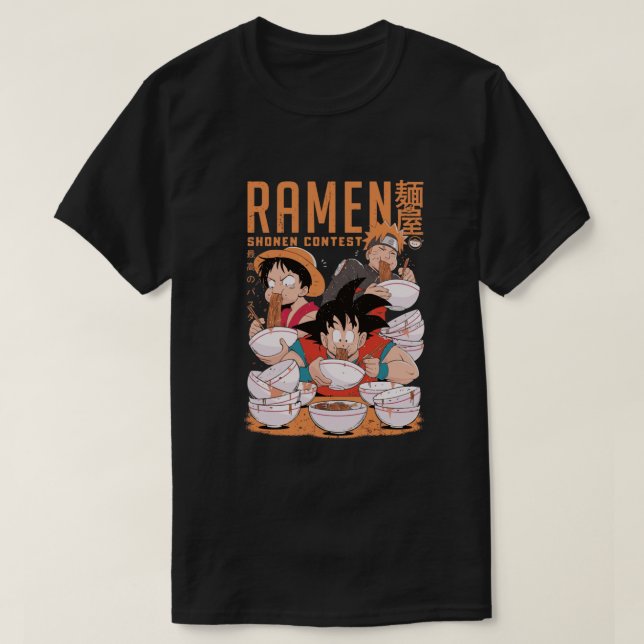 Ramen Shonen Tävling .png T Shirt (Design framsida)