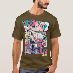 Ramen Shop Anime Manga Tecknad Panel 1444 T Shirt