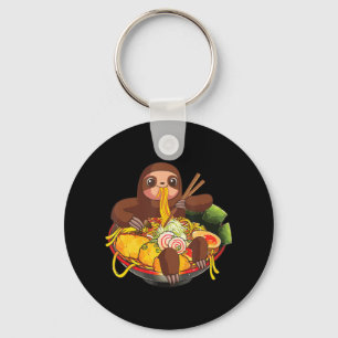 Ramen Sloth Kawaii Anime Jape Food Gifts Kids Nyckelring