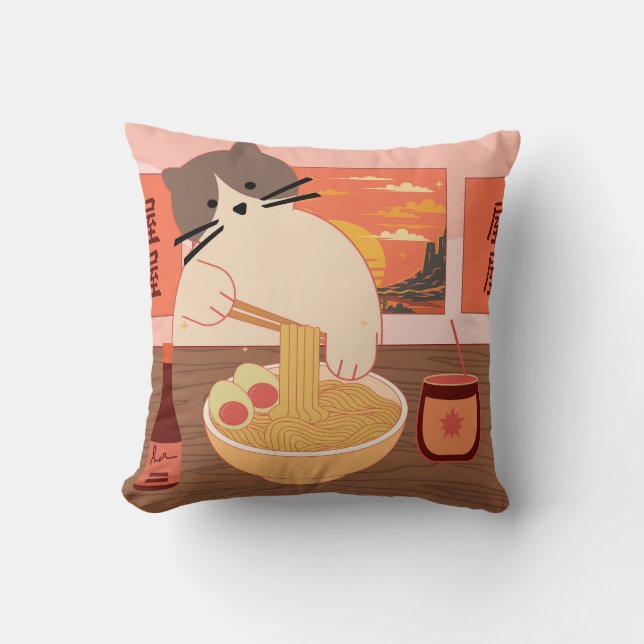 Ramen Slurp Kudde (Framsida)
