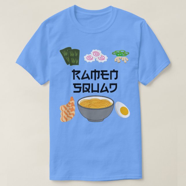 Ramen Squad Ironic Japanese Noodle Chef  T Shirt (Design framsida)