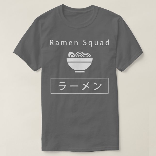 Ramen Squad Ironic Japansk noodle Food T Shirt (Design framsida)