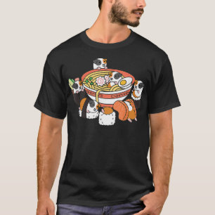 Ramen Sushi Guinea Gris Pet  T Shirt