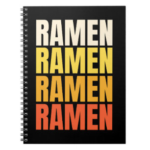 Ramen-textdesign Anteckningsbok