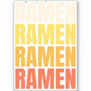 Ramen-textdesign Klistermärken