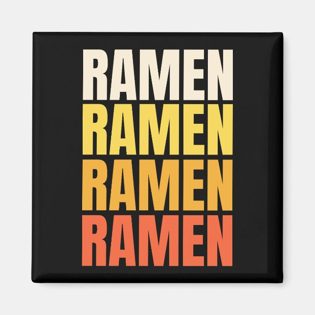 Ramen-textdesign Magnet (Framsidan)