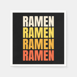 Ramen-textdesign Pappersservett