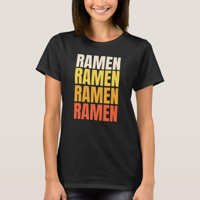 Ramen-textdesign T Shirt (Framsida)