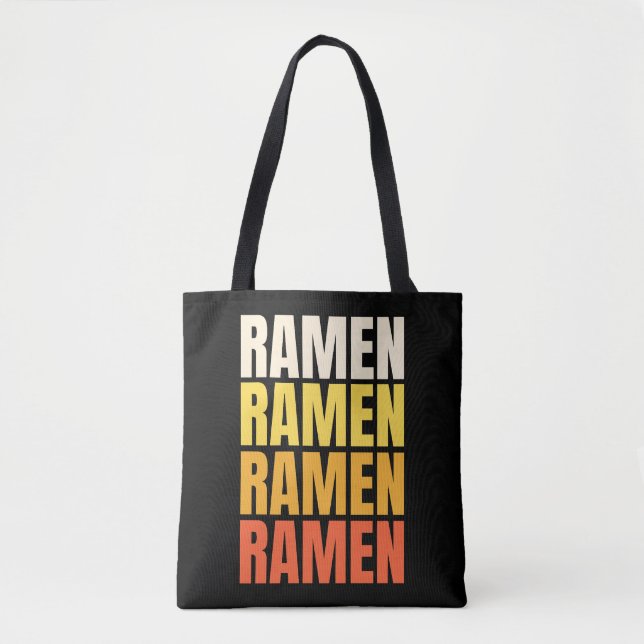 Ramen-textdesign Tygkasse (Framsida)