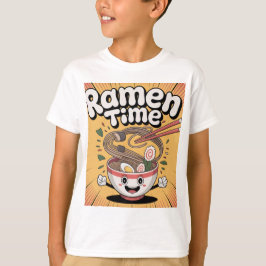 Ramen Time - Cute Tecknad Ramen Bowl T Shirt