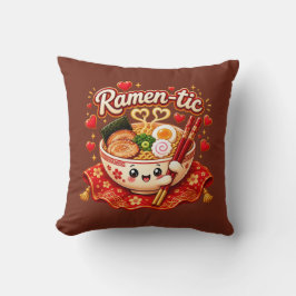 Ramen-tiskt – Söt Kawaii Ramen-skål Kudde