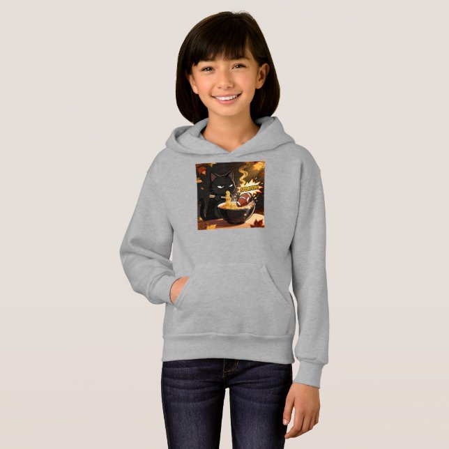 Ramen zen Katt och den oväntade touchdownen T Shirt (Hel framsida)