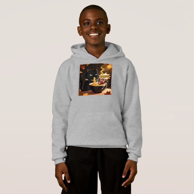 Ramen zen Katt och den oväntade touchdownen T Shirt (Hel framsida)