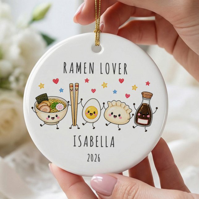 Ramenälskare Personlig Juldekoration (Skapare uppladdad)