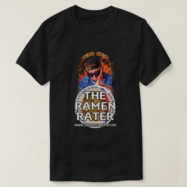 Ramenrateren avfyrar utslagsplatsen tee shirt (Design framsida)