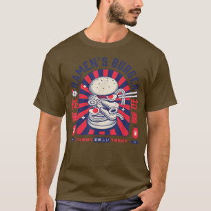 Ramens Burger Japan Art Anime Ramen Japon Pop Sty T Shirt