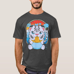 RamenTigerKawaii Anime Japanska 973 T Shirt