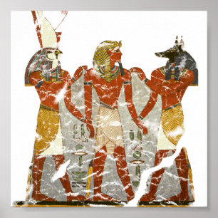 Ramesser,horus,anubus Poster